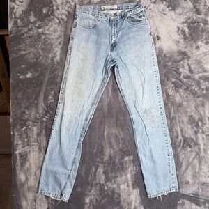 Vintage Harley Davidson Light Wash Demin Jeans Straight Fit 30x33